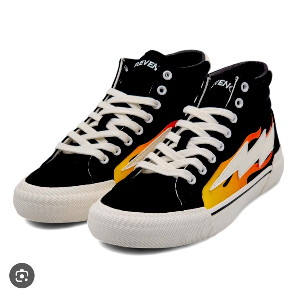 🔥 Brand New Revenge X Storm Vol. 2 High Tops – Black with Flames!